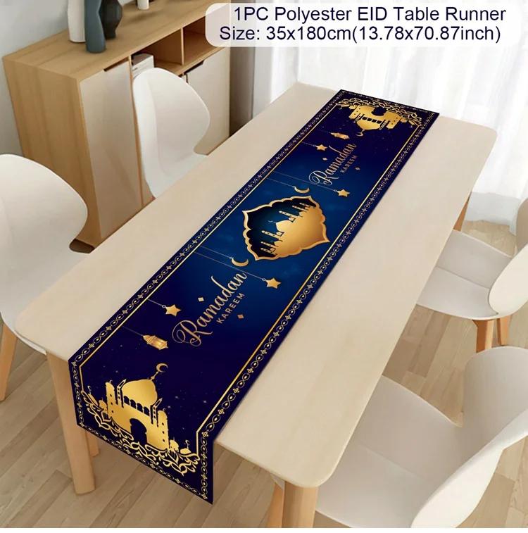 Ramadan Decor Tablecloth EID Mubarak Decor For Home 2025 Ramadan Kareem Islamic Muslim Party Eid Al Adha Gifts Happy Eid Al Fitr