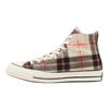 Converse All Star Plaid Chuck 1970s Round-toe Lace-up High-Top Canvas Shoes Unisex Off-White