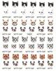 Adorable Pet Nail Decals: Rabbit, Puppy, Kitten Stickers