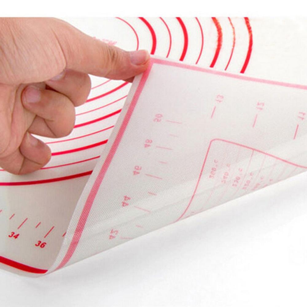 1 ks 40*60cm Válcovací těsto Nepřilnavá podložka Trouba Silikonová podložka Cukrářské nástroje Pečicí vložka Podložka Hnětení těsta Pečicí podložka List na knedlíky