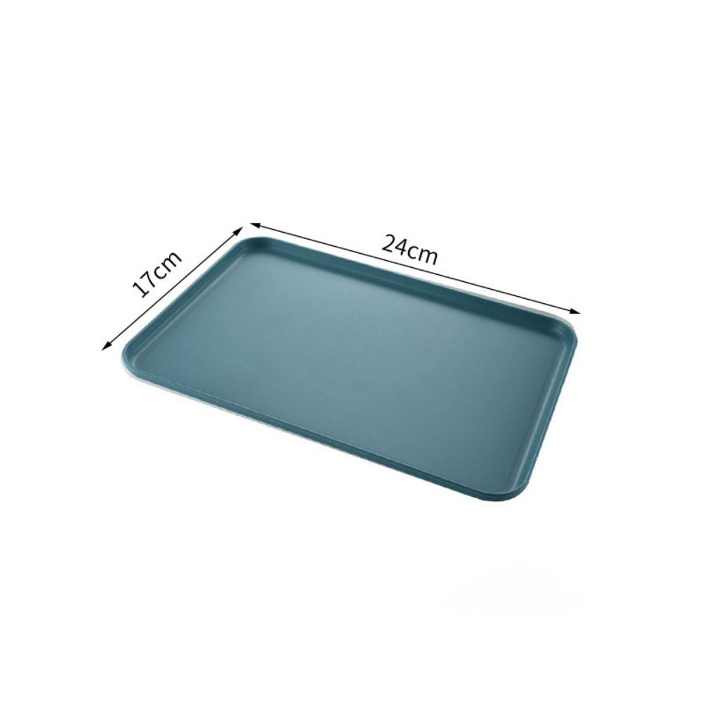 

Plastic Wheat Straw Storage Tray Eco-friendly Large Capacity Service Dessert Pallet Exquisite Rectangular Serving Tray Desktop