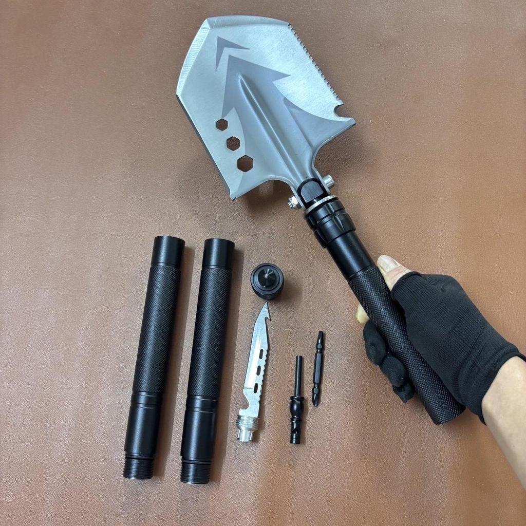 Multi-functional Folding Military Shovel: Self-defense, Camping & Vehicle-mounted Survival Tool