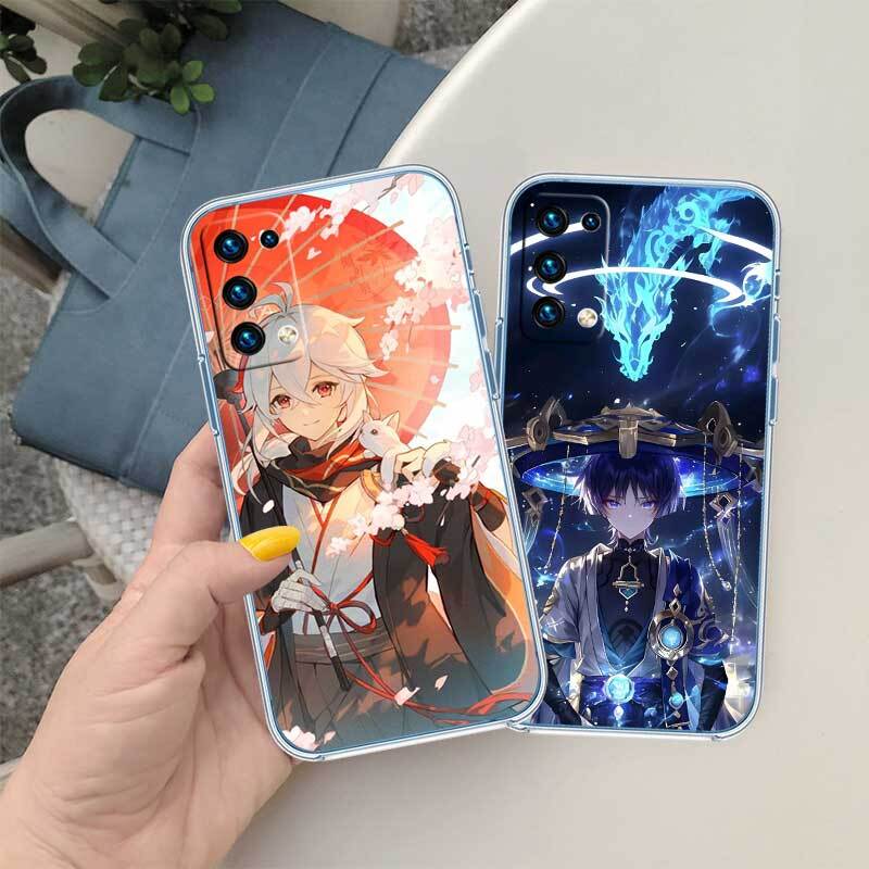 Genshin Impact Cute Phone Case for Motorola G14 G15 G24 G30 G31 G32 G34 G41 G42 G51 G52 G50 G60S G60 G62 G72 G71 G73 G84 G85 G200 E32