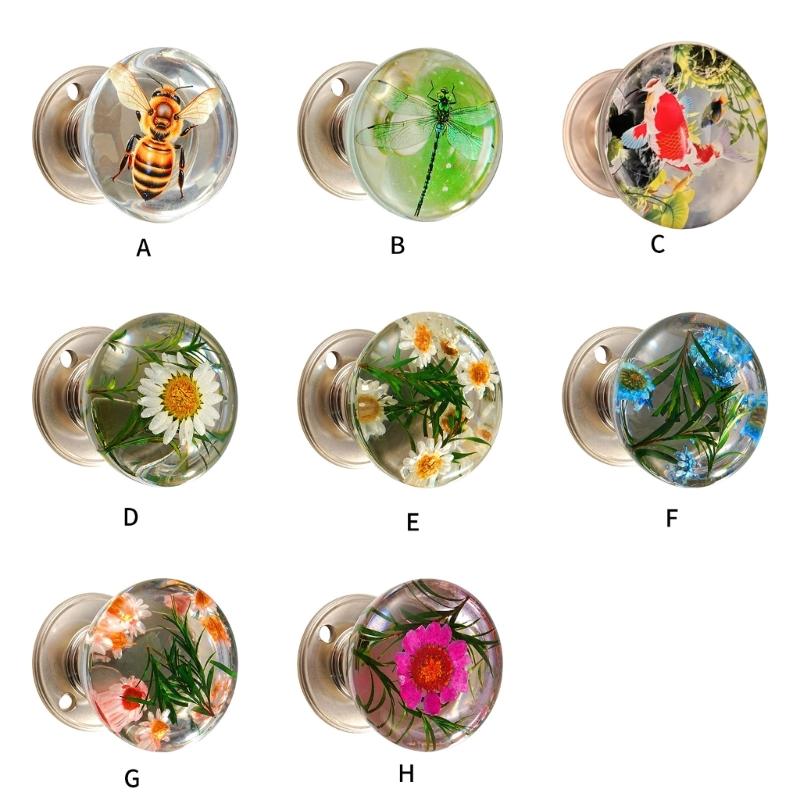 Decorative Ball Door Knob Featuring Nature Inspired Pattern Rustproof Comfortable Handle Simple Maintenance