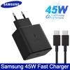Samsung 45w Super Fast Charger PD Adapter EU US Type C Cargador For Galaxy S26 S25 FE S24 Ultra S23 Plus A55 A56 M55 Tab S11 S10