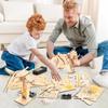 1/4PCS Dinosaur STEM Toys for Kids 3D Wooden Puzzle Model Robot Model Kit DIY Educational Science Building STEM Projects Gift