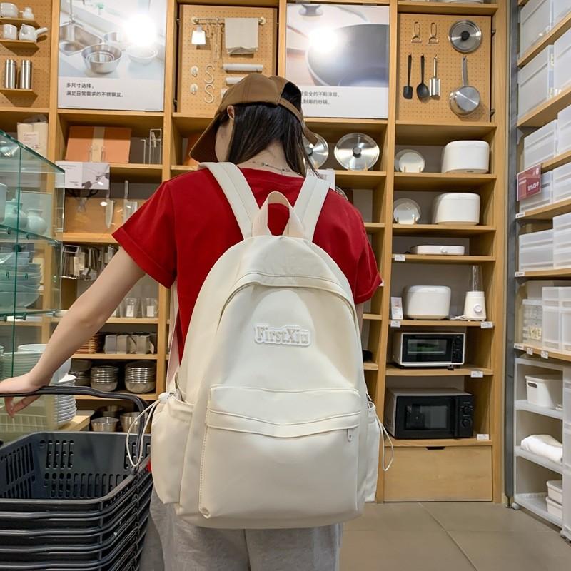 Pattern Youth Letter Fashion Backpack With Laptop Pocket For Commuting Daily