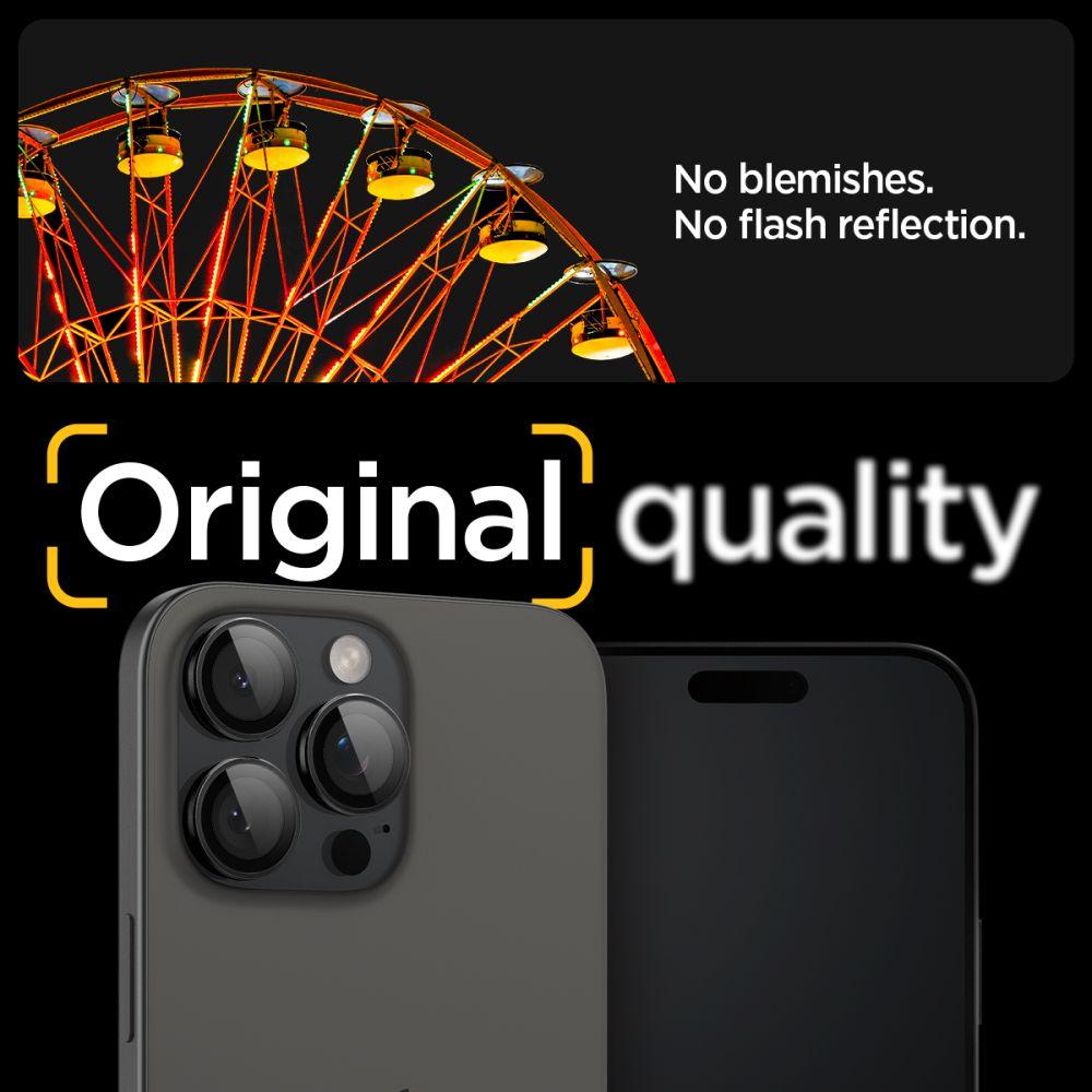 Spigen Optik Pro Glas.tr Ez Fit Camera Protector 2-Pack Iphone 14 Pro / Pro Max / 15 Pro / Pro Max / 16 Pro / Pro Max Black