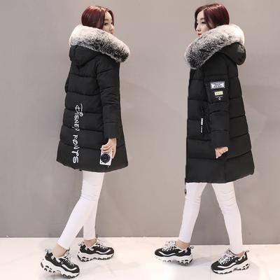 Woman's Fashion Winter Jacket Fur Collar Hooded Cotton Coat Ladies Warm A Word Cloak Type Jacket