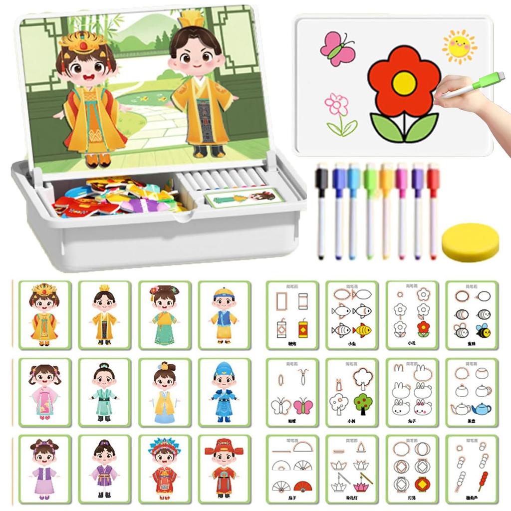 Children's Puzzle Facial Features Magnetic Puzzle Magnetic Patch Replacement Toy Puzzle