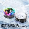 Phone Cooling Fan RGB Cell Phone Cooler Radiator With Magnet Smart Temperature Control Cellphone Cooling Accessories For Record