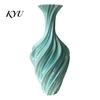 Charmante Heimdekorationsvase 3D-gedruckte Vase, Verdrehtes Wirbeldesign, Minimalistischer Tisch-Pflanztopf zur Stressbewältigung, Hydroponische Blume für Wohnzimmer