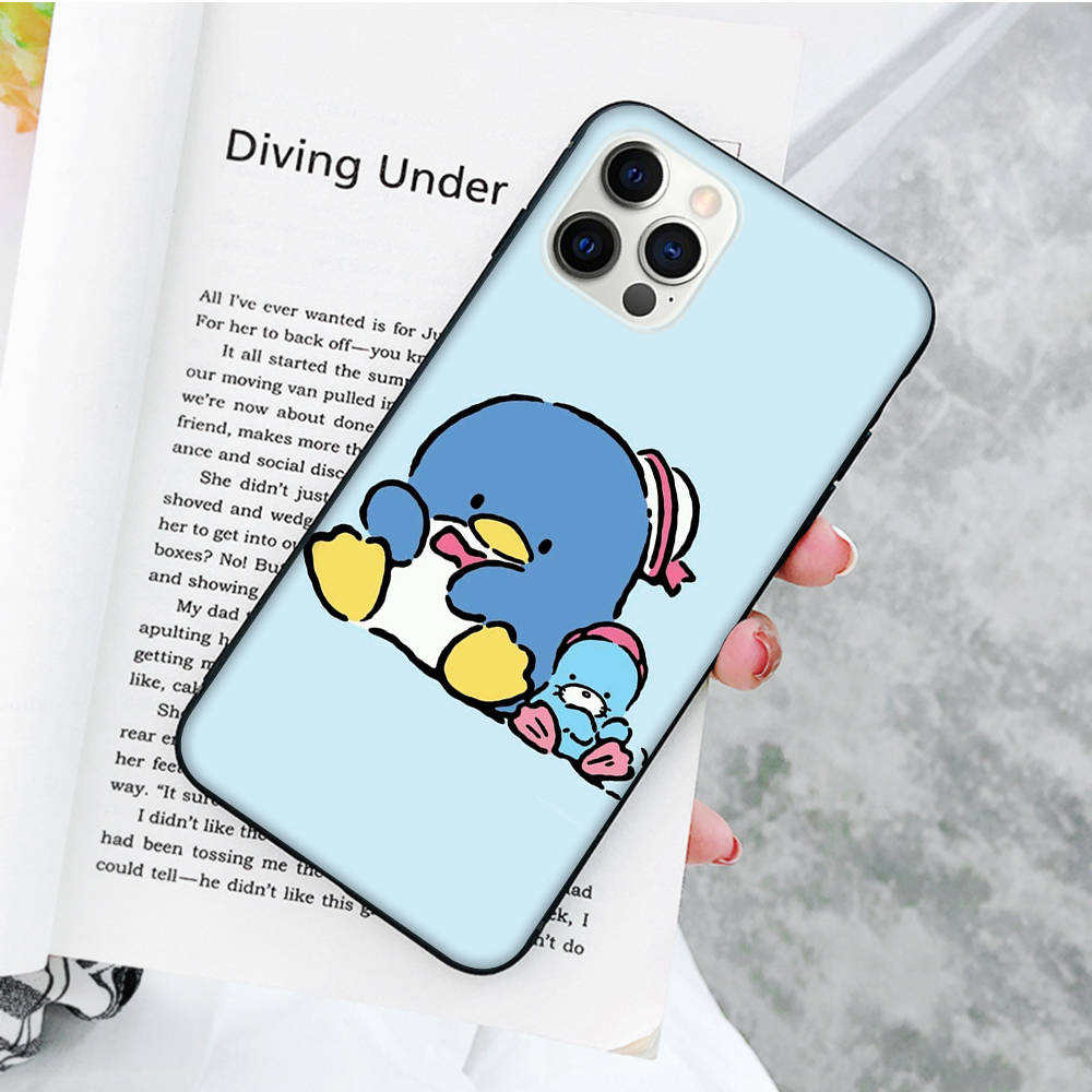JZ27 Tuxedosam Black Sofe Case for iPhone 16 15 Plus 14 13 Pro 8 SE XR XS Max P30 Nova 5T Y5P Y6 Y7 Y8P Y9 Realme C30 C33 C31 VIVO Y36 V27