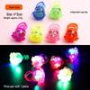 Glow Strawberry Ring LED Light Flashing Soft Rubber Toy