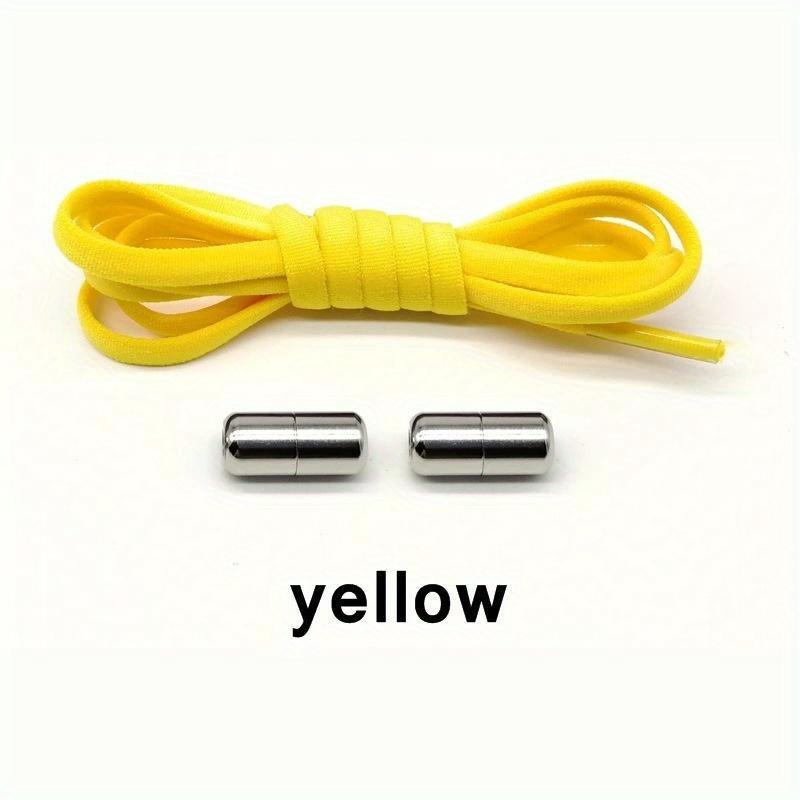 No-Tie Elastic Shoelaces for Sneakers & Skate Shoes - Adjustable, Stylish, Unisex - Secure, Comfortable Fit with Buckles, Spandex Material