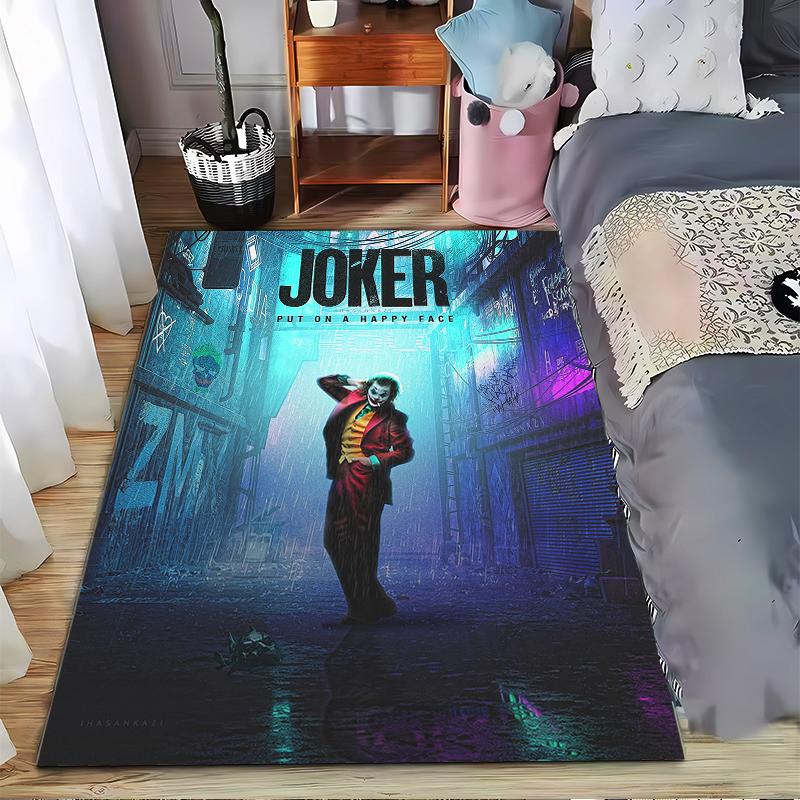 

Joker Inspired Rug with Colorful Urban Vibe Suitable for use as an anti-slip game mat for living room and bedroom sofas 40x60cm( 15x23in )