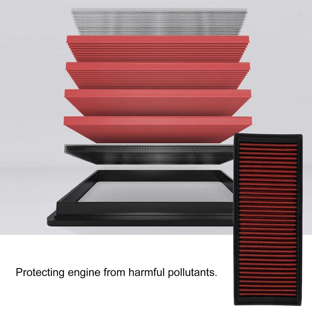 Engine Air Filter Cleaner HighFlow Washable Reusable 332865 Replacement for A3 Q3 TT