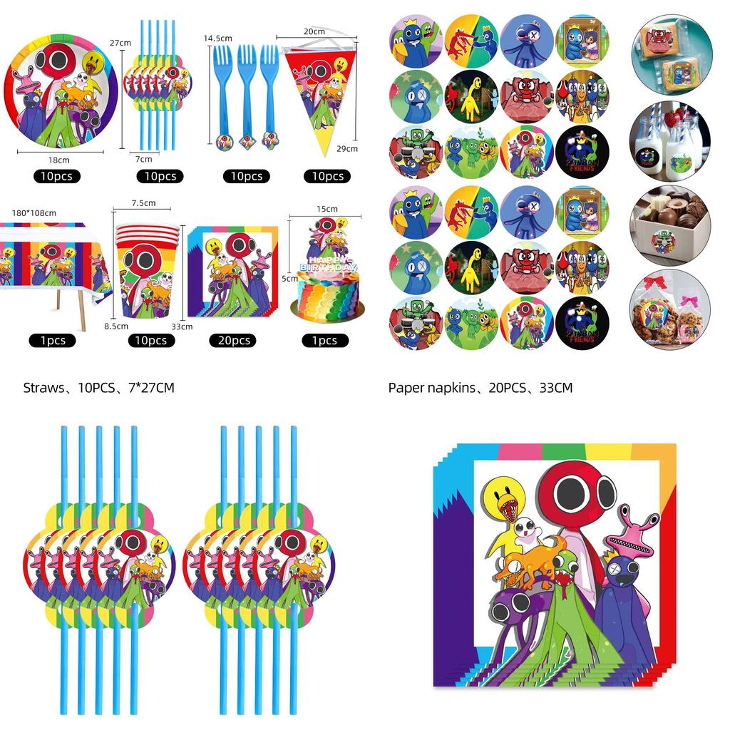Roblox Rainbow Friends Party Supplies For An Unforgettable Birthday Celebration