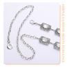 Mei Mary New Rhinestone-embellished Women's Metal Waist Chain - Versatile Dress Hook Adjustable Decorative Chain