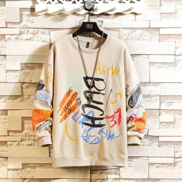 

Чоловіча толстовка з круглим вирізом. Чоловічі 2020. Графіті. Оверсайз. Японський вуличний одяг. Хіп-хоп. Чорний худі. Чоловічі світшоти. Толстовки. XL