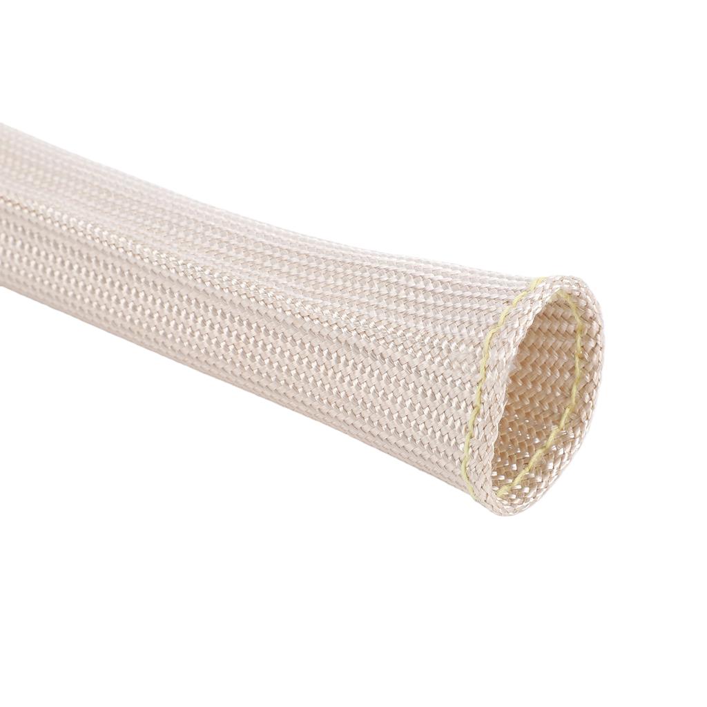 Exhaust Heat Insulation Sleeve Kit, Fiber Exhaust Pipe Heat Sleeve with 2 Clamps, High Temperature Protection Wrap for