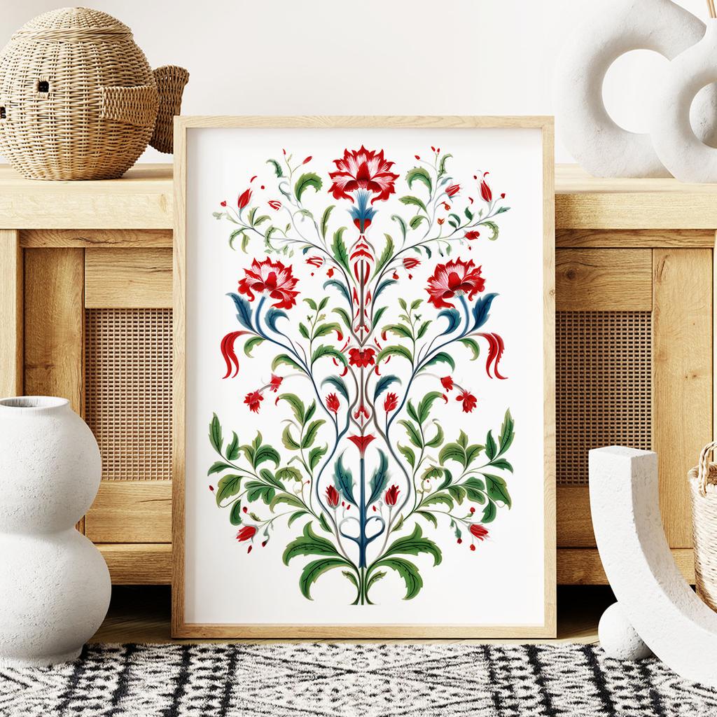 Affiche botanique folk