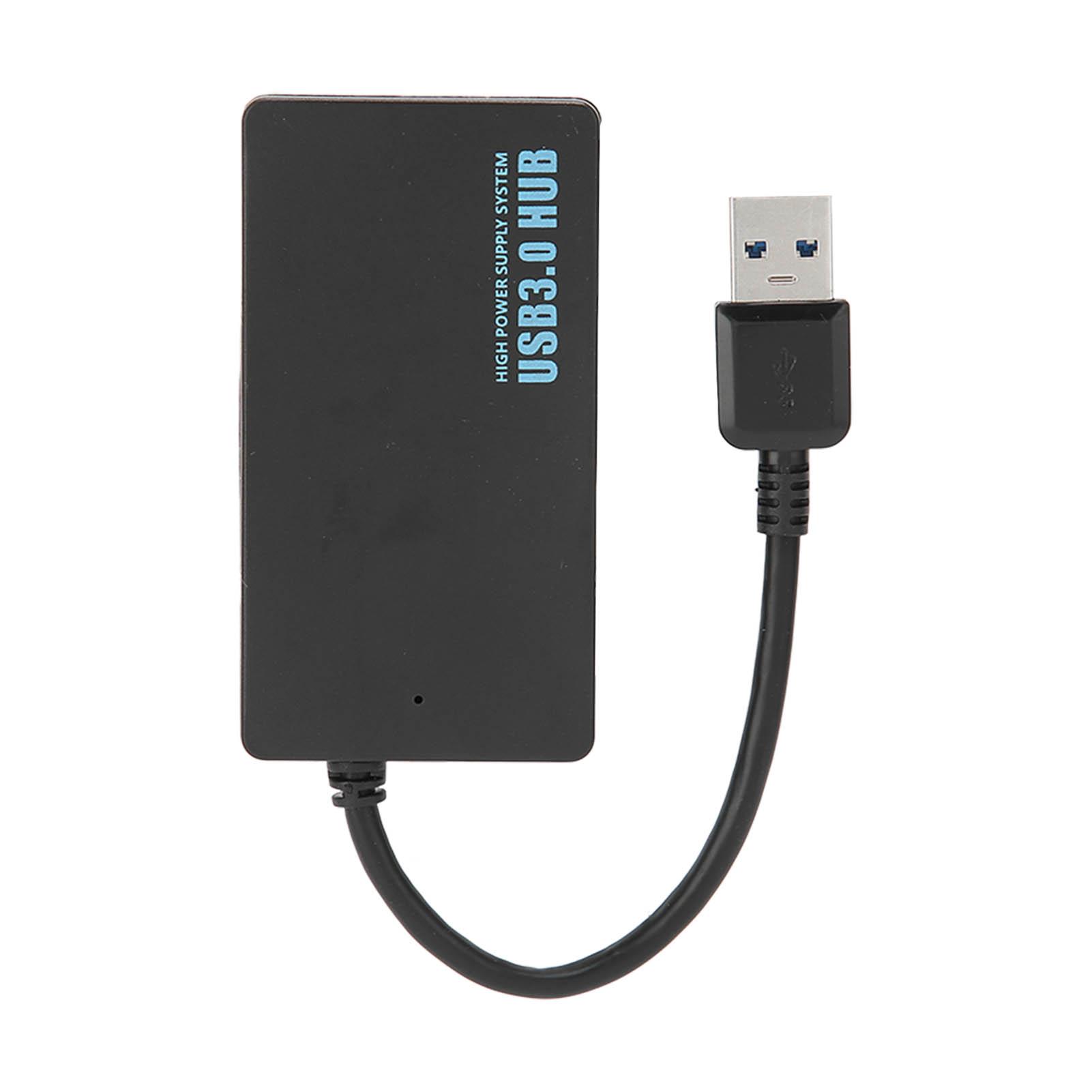 

USB3.0 Хаб 4 Порта Хорошее Рассеивание Тепла 5 Гбит/с Высокоскоростная Передача USB3.0 Сплиттер Док-станция чёрный
