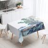 Forest Scenery Tablecloth Home Decor Stain Resistant Waterproof Table Decoration Rectangular Kitchen Fireplace Countertop