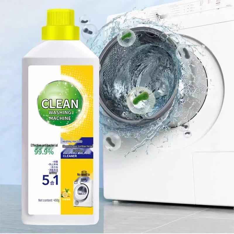 Strong Antibacterial Washing Machine Detergent - No Soak Stain Remover & Drum Sterilizer