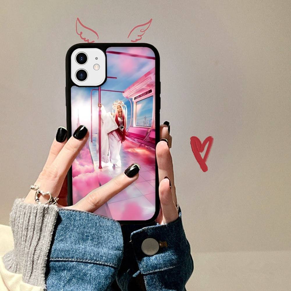 N-Nicki Singer Minaj Telefoonhoesje Voor IPhone 17 16 15 14 13 12 11 Pro Max Plus PC+TPU Schokbestendige Achterkant