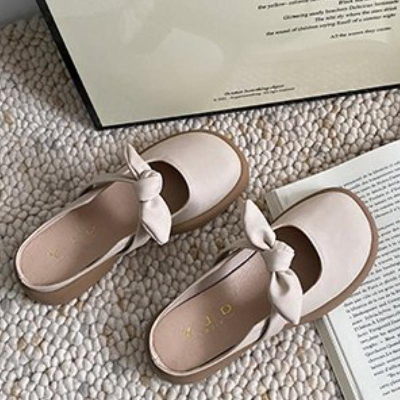 Closed-Toe Half Slippers for Women, Stylish and Versatile Thick-Sole Sandals, Perfect for Summer Outdoors