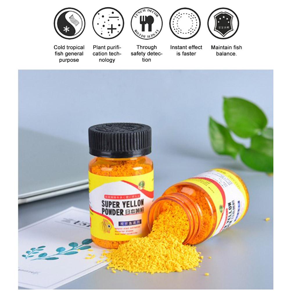 Instant Aquarium Yellow Powder for Ornamental Fish Prevent Infection