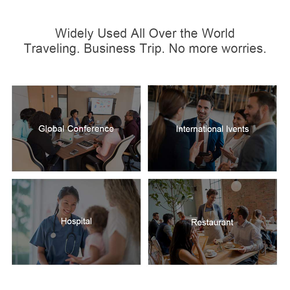 FFF SMART LIFE CONNECTED Stimme Sofortige Sprachübersetzung Englisch und Unterstützt 180 Übersetzer, Offline, Übersetzung, Chinesisch, Länder, MAL-TR01SW