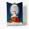 TU Christmas Throw Blanket Cozy Reindeer Santa Claus Holiday Decor Festive Gift Xmas Bedding Soft Warm Home Decoration Holiday S