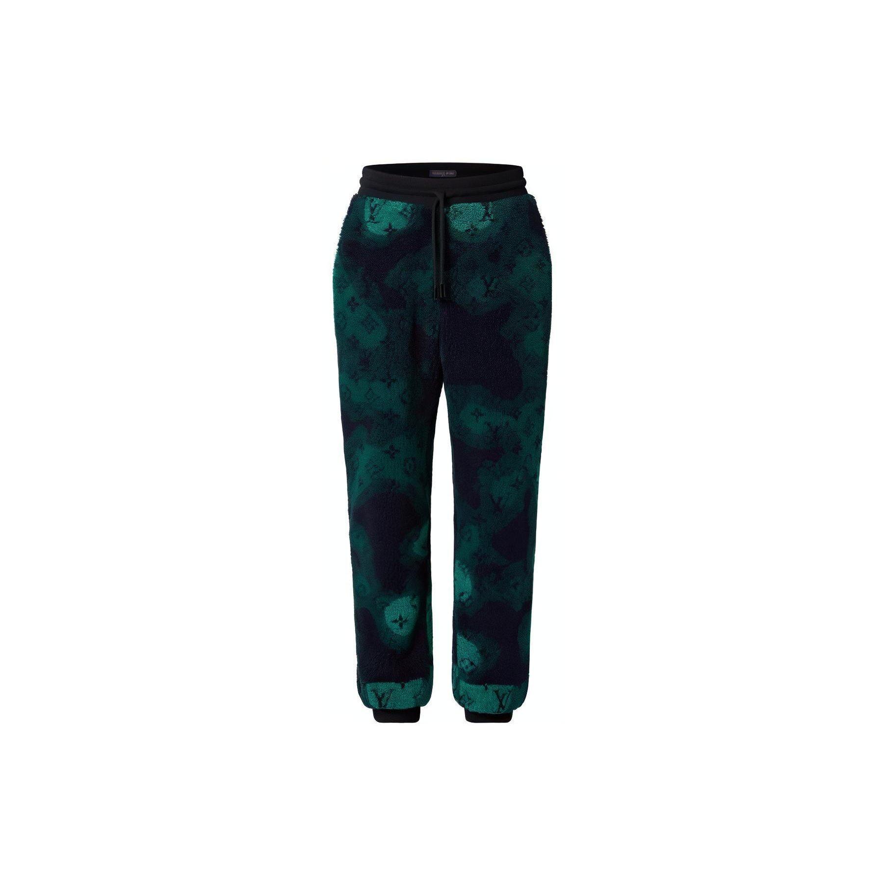 LOUIS VUITTON Monogram Camo Fleece Jogpants