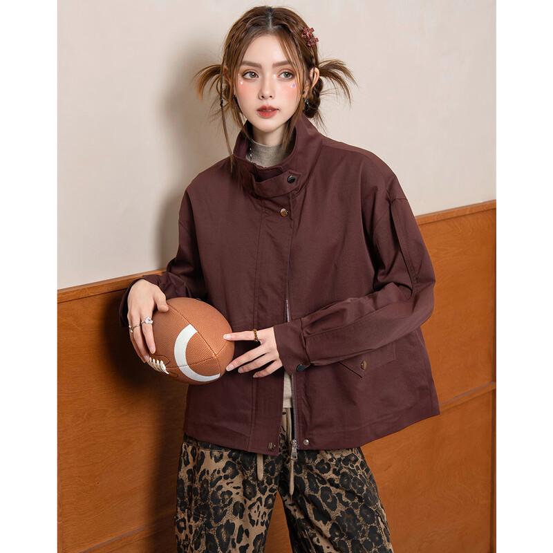 ET BOITE Women's Stand-Collar Short Jacket