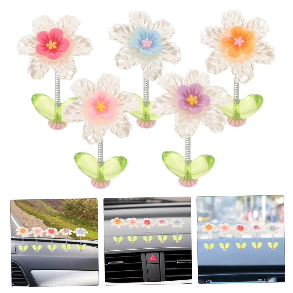 PENIKOKO 5 Pcs Dashboard Decor Floral Decor Ornament Decoration Kaha