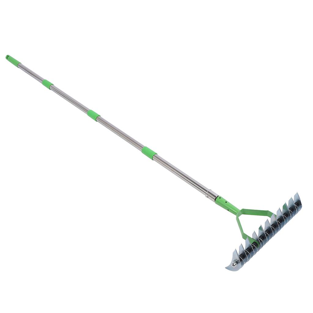 Çim Tırmığı Çim Hasırı Dethatcher Paslanmaz Çelik Metal Çim Bakım Bahçe Bahçe Toprak Aleti