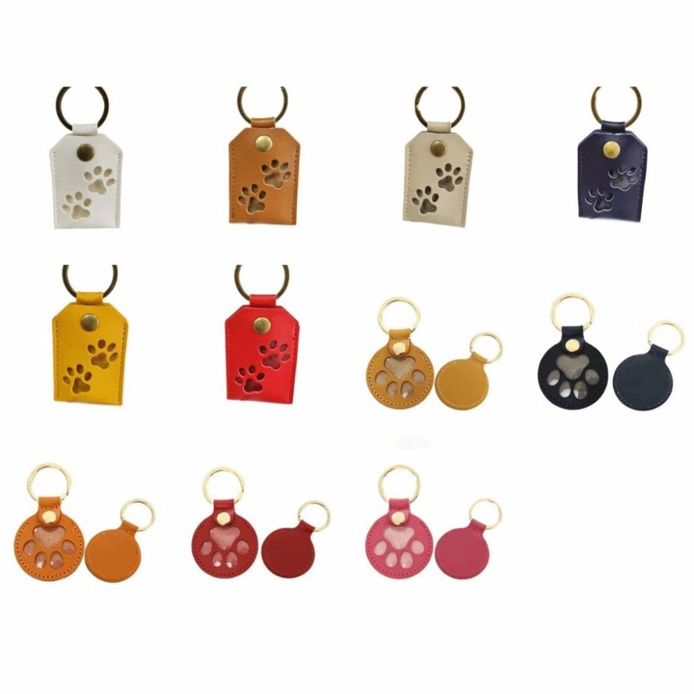 Puppy Pet Hair Storage Bag Keyring Dogs Paw Pendant Cute Pet Hair Keychain  Hanging Accessory