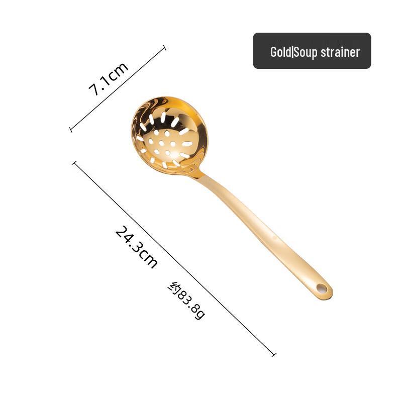 

ZISIZ Mini Golden Stainless Steel Strainer Set