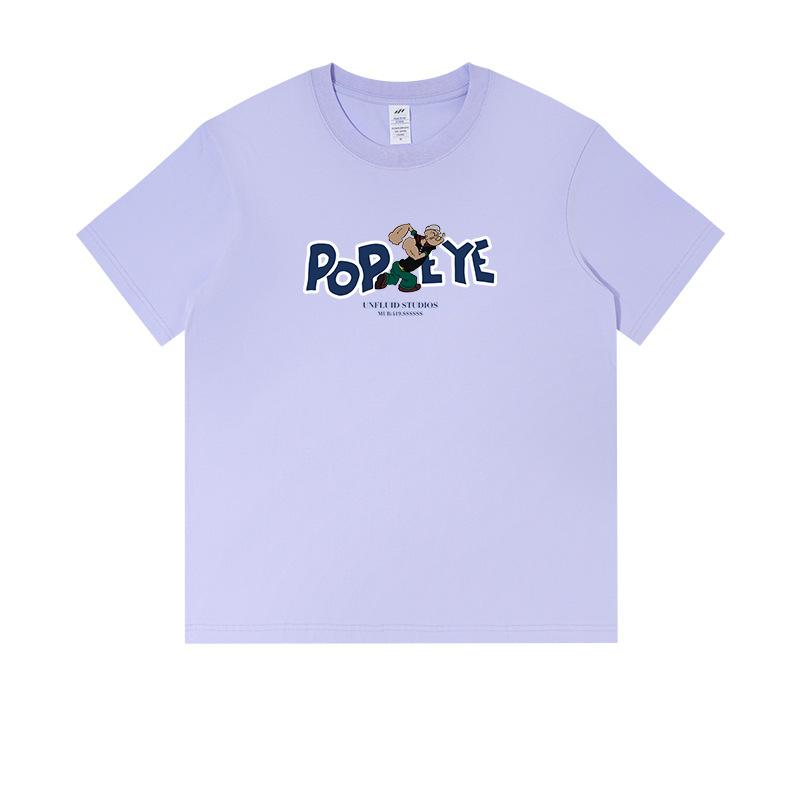 Men's summer cartoon casual cotton short sleeved T-shirt