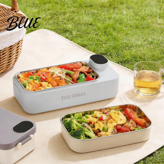 Nepropustný ohřívací svačinový box 900ml Kapacita 2v1 Nerezová ocel Elektrické ohřívání do auta