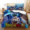 Anime Japanese Dragon Ball Boys Child Bedding Set Pillowcase Decor Bedclothes 3D Print Kids Boy Girl Quilt Duvet Cover Gift