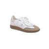Leather retro little white shoes women's 2025 new versatile classic casual sports shoes flat-soled lace-up German training shoes board shoes