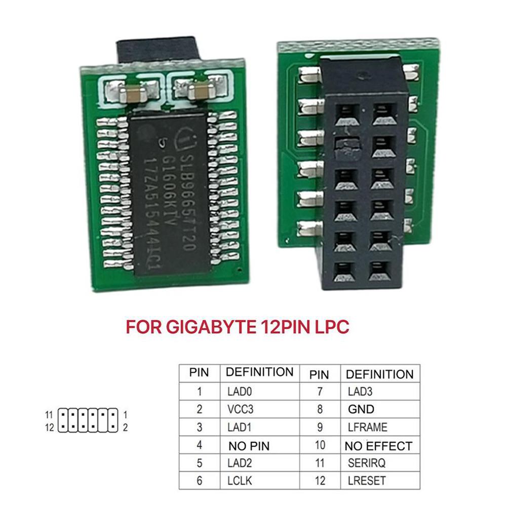 TPM 2.0 Module 12 14 18 20 Pin Support Multi- Motherboard For ASUS MSI GIGABYTE ASRock Security Module Remote Module Board