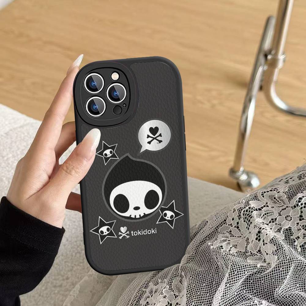 Japan Tokidoki Phone Case For IPhone 16 15 14 13 Pro Max 11 12 Plus Leather Silicone Cover
