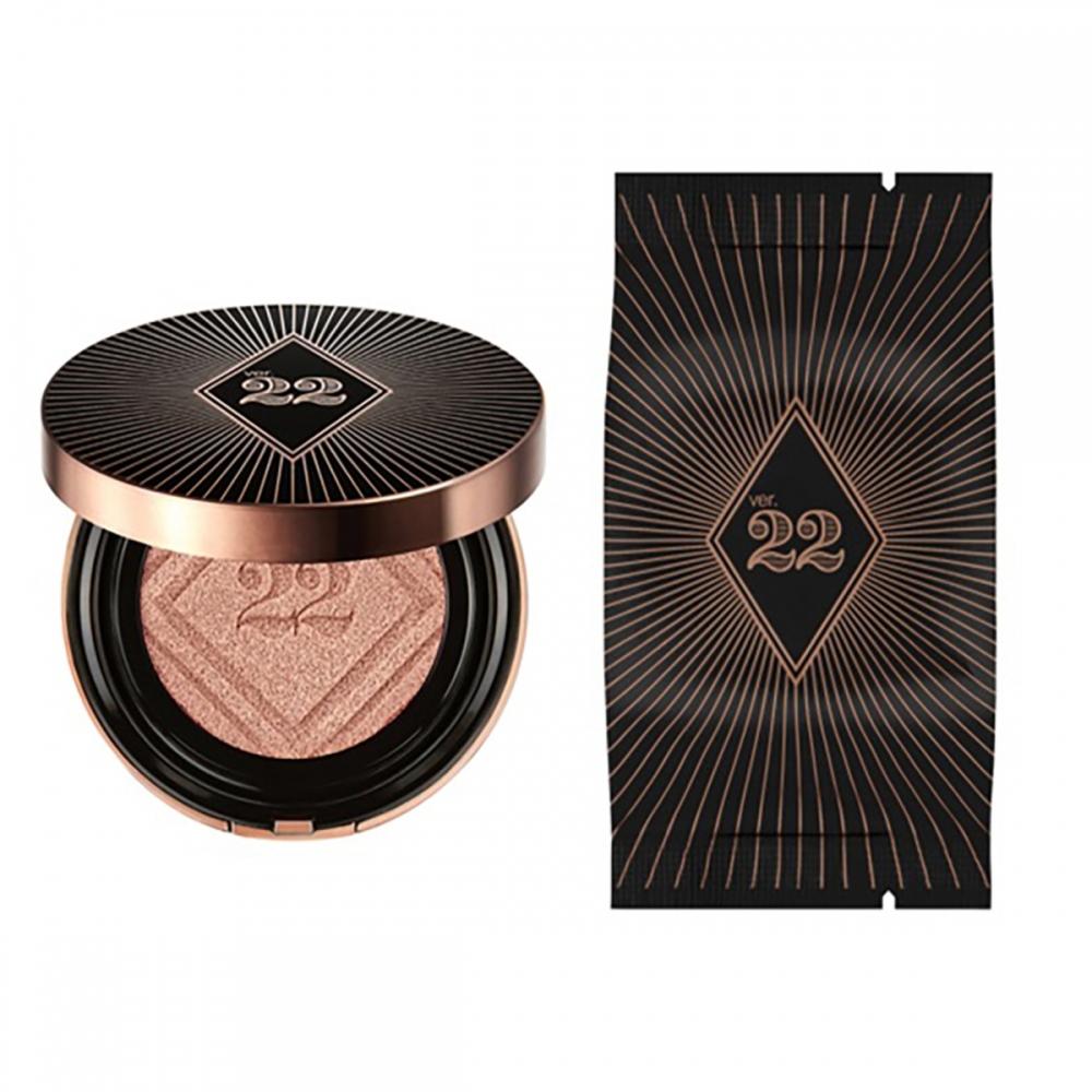 

Chosungah 22 Сатиновый выравнивающий кушон 13г + Сменный блок 13г peach beige