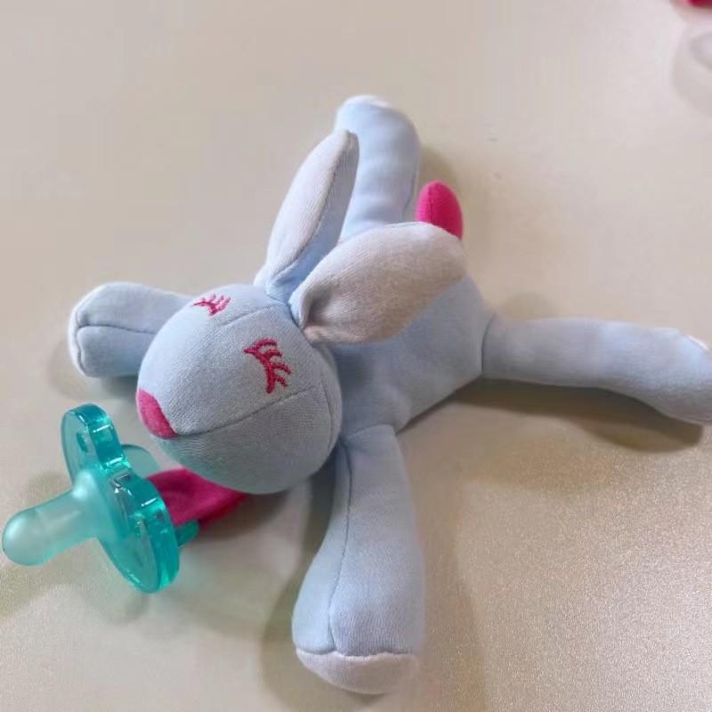 Baby Pacifier Toy With Silicone Material For 024 Months Infants And Hanging Plush Animal Decor