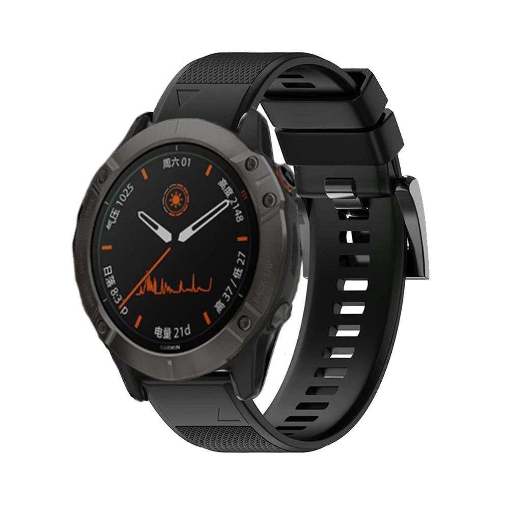 Silicone 26 22MM Watchband Wristband For Garmin Fenix 8 7 7X 5 5X Plus 6 6X Pro/935 945/Tactix/Quatix 7X 7 QuickFit Watch Strap