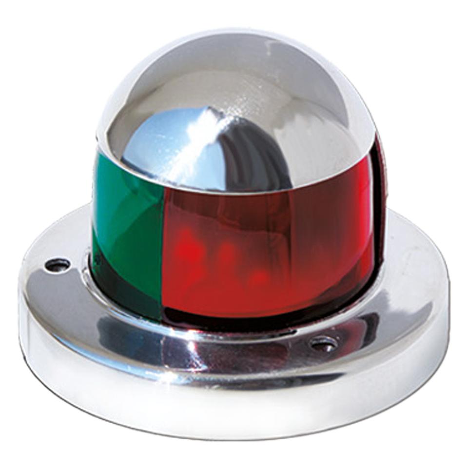Stainless steel LED navigation lamps, white light, 135° LED (aft)